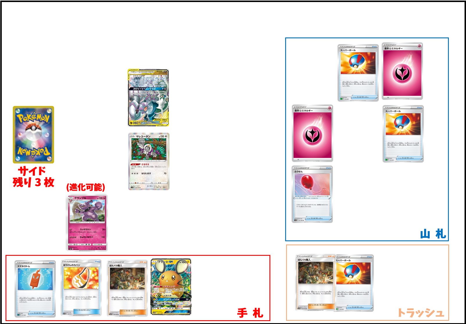 詰めポケカ グランブルデッキ 1ターン詰め ポケカ ポケカードラボ ポケモンカードデッキレシピサイトpokecardlab