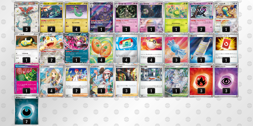 ベスト4 デッキ画像