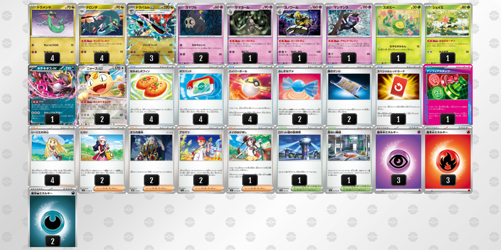 ベスト4 デッキ画像