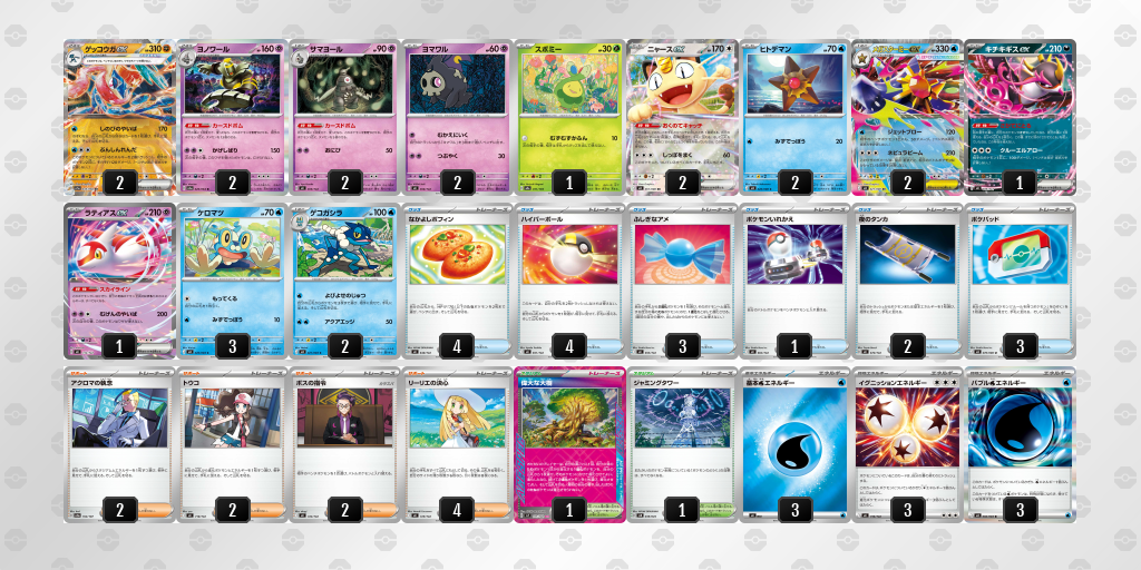 ベスト4 デッキ画像