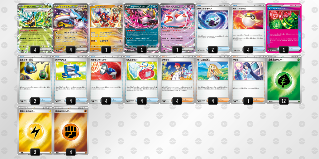 ベスト4 デッキ画像