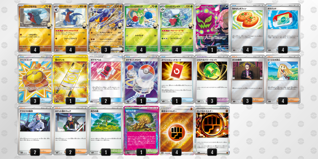 ベスト4 デッキ画像