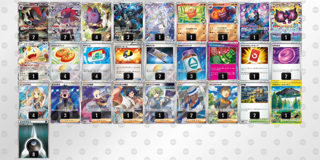 ベスト4 デッキ画像